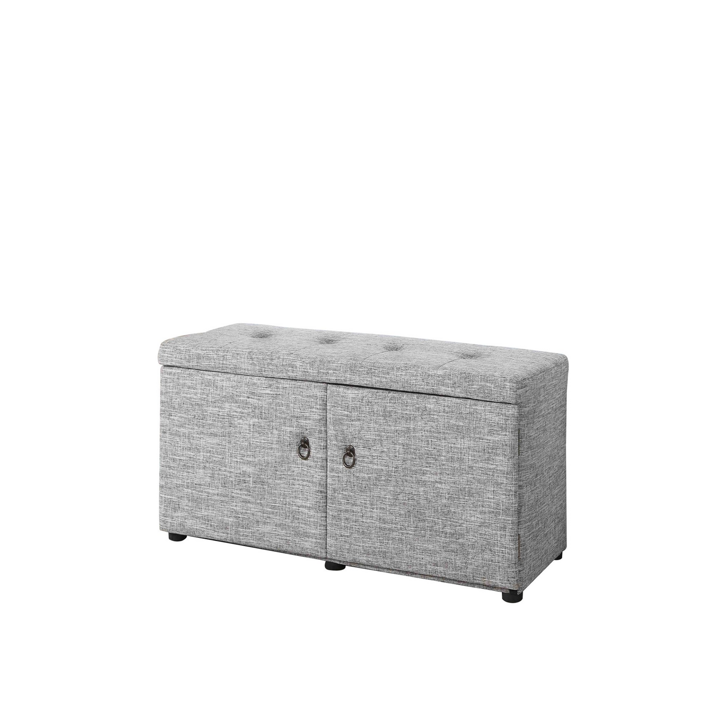 Brook Light Gray Storage Bench