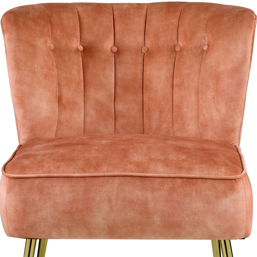 Maisie Burnt Orange Velvet Chair