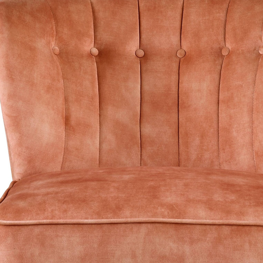 Maisie Burnt Orange Velvet Chair