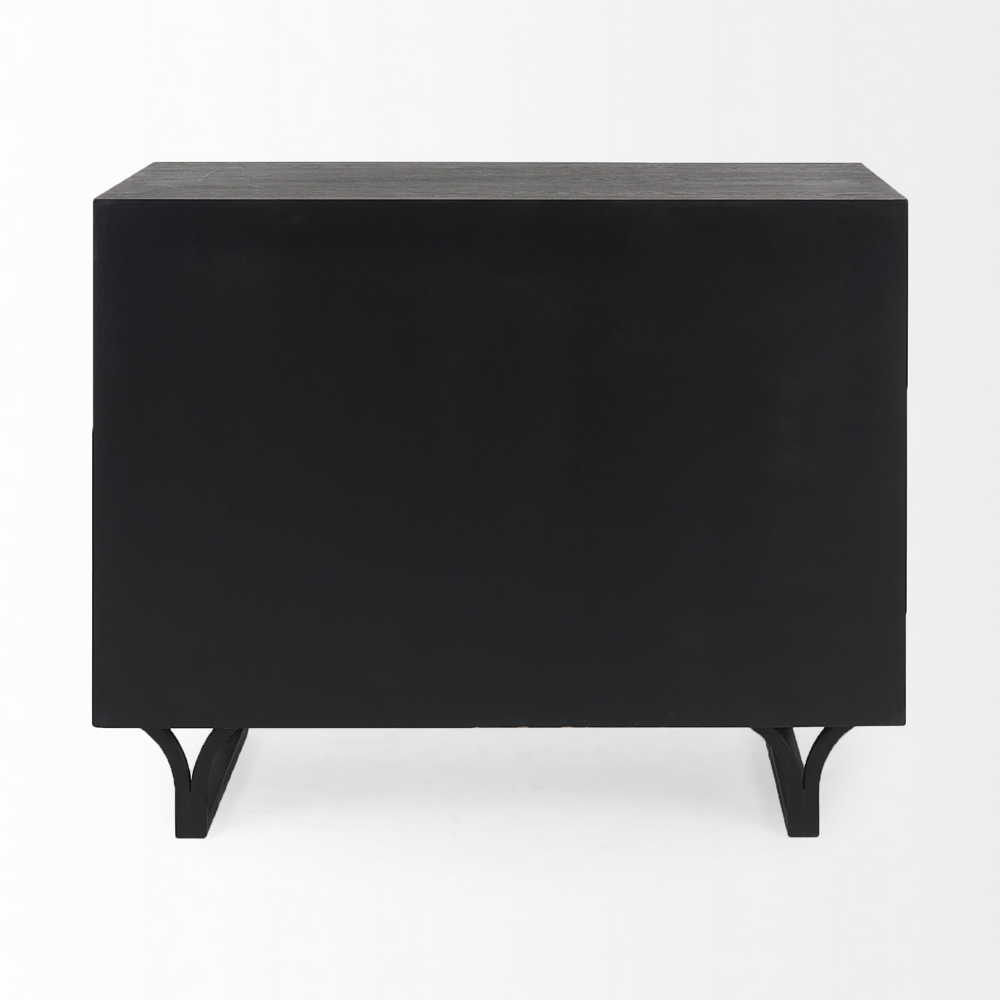 Keri Contemporary Dark Oval Accent Cabinet