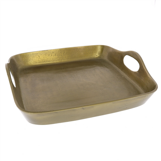Shannon Large Gold Cast Iron Serving Tray
