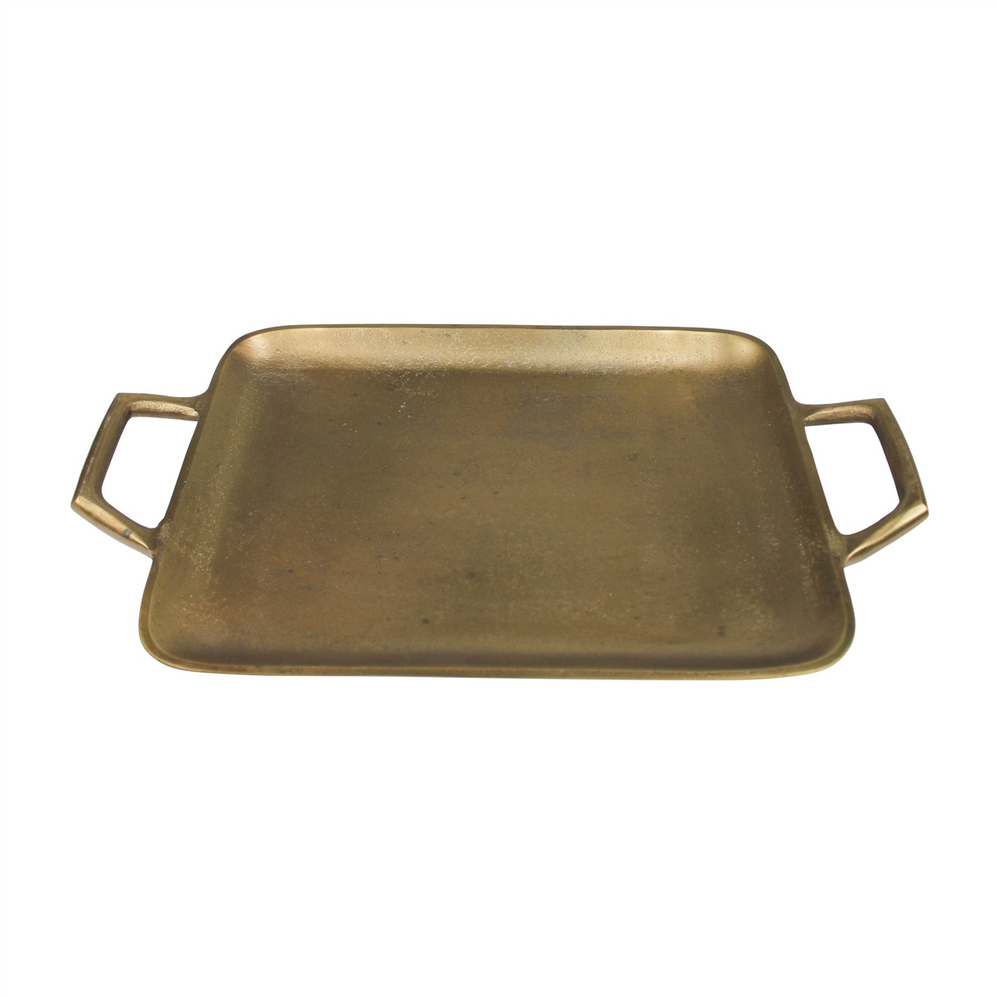 Sairose Petite Gold Metal Square Tray