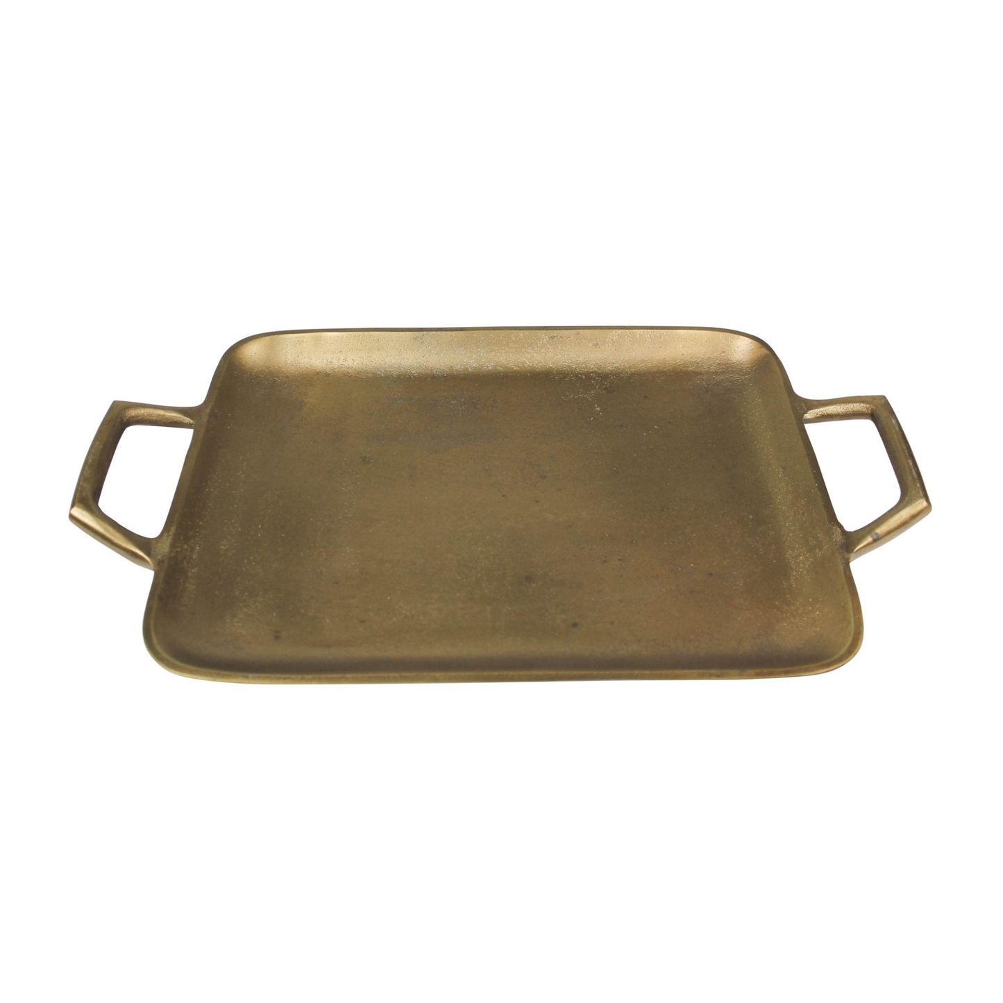 Sairose Petite Gold Metal Square Tray