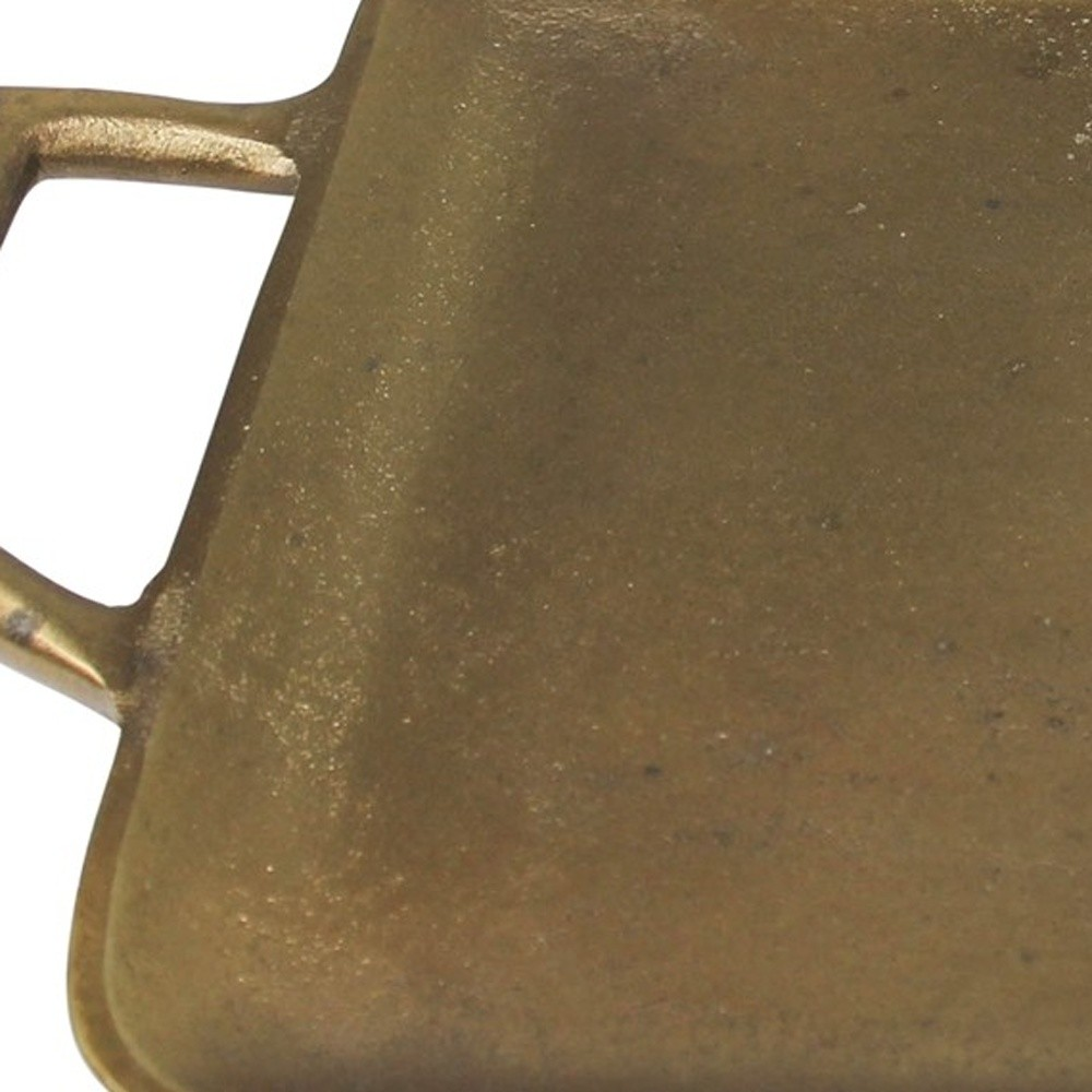 Sairose Petite Gold Metal Square Tray