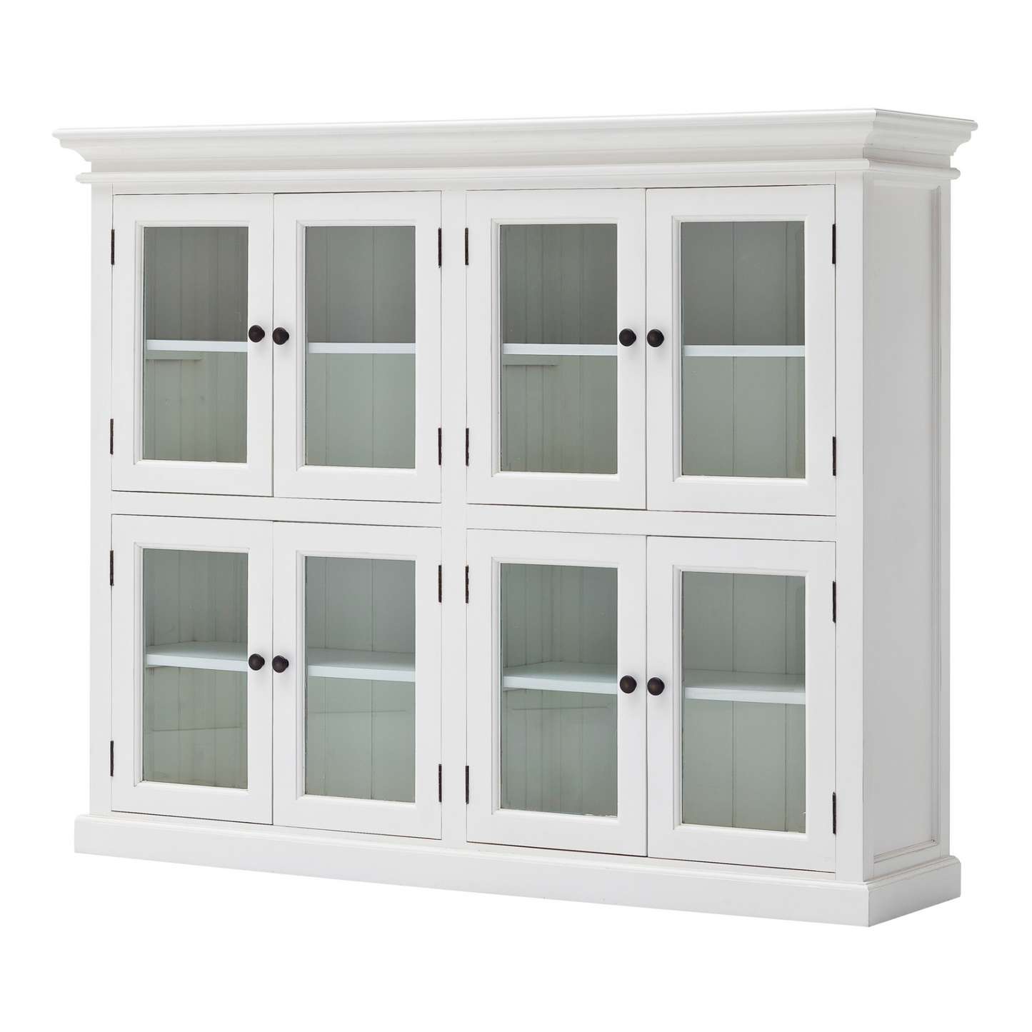 Bellamy White Two Level Storage Cabinet