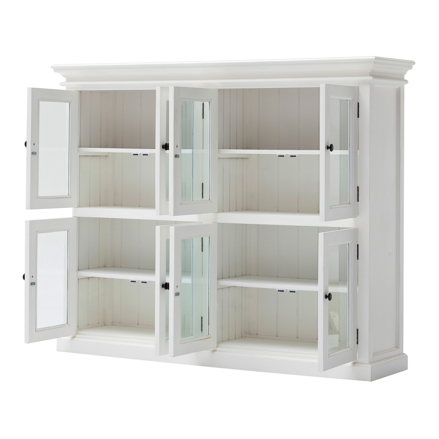 Bellamy White Two Level Storage Cabinet