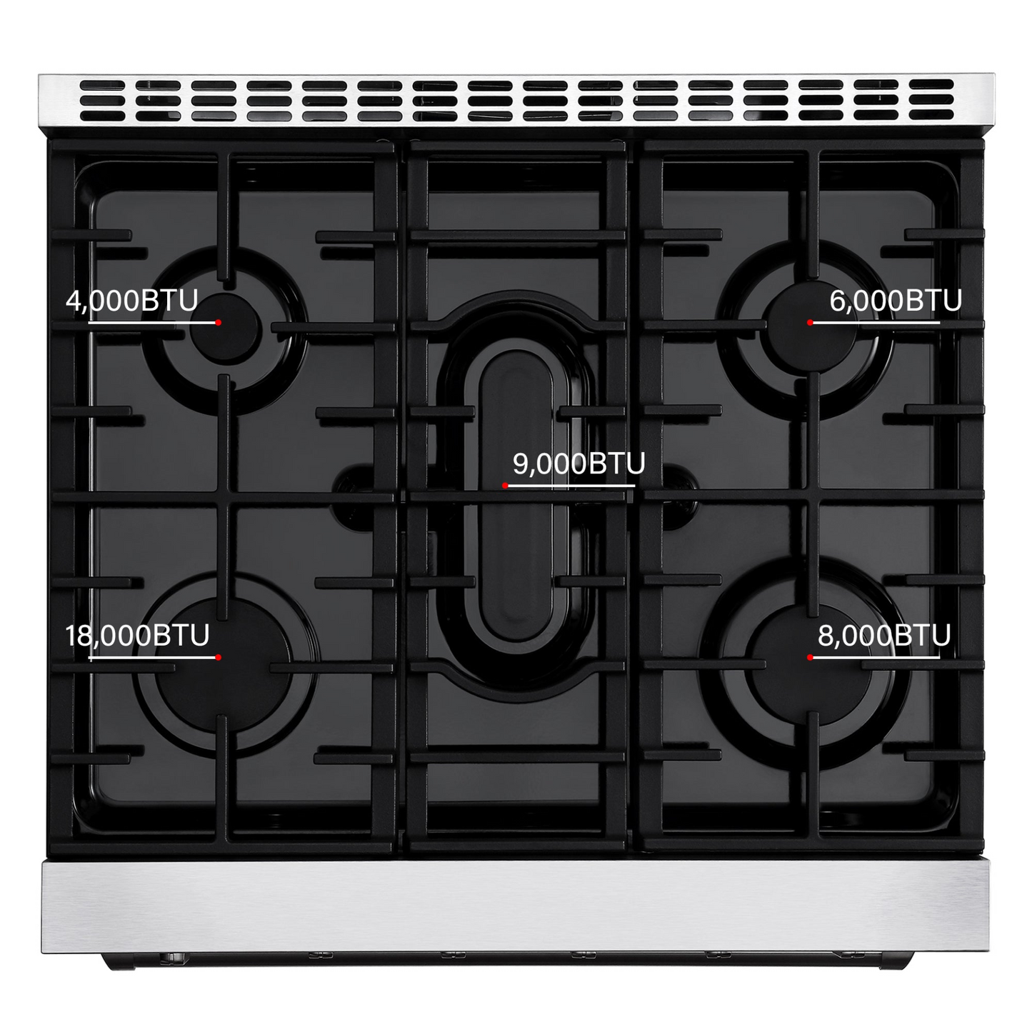 Empava 30GR10 30 In. Pro-Style Slide-in Single Oven Gas Range