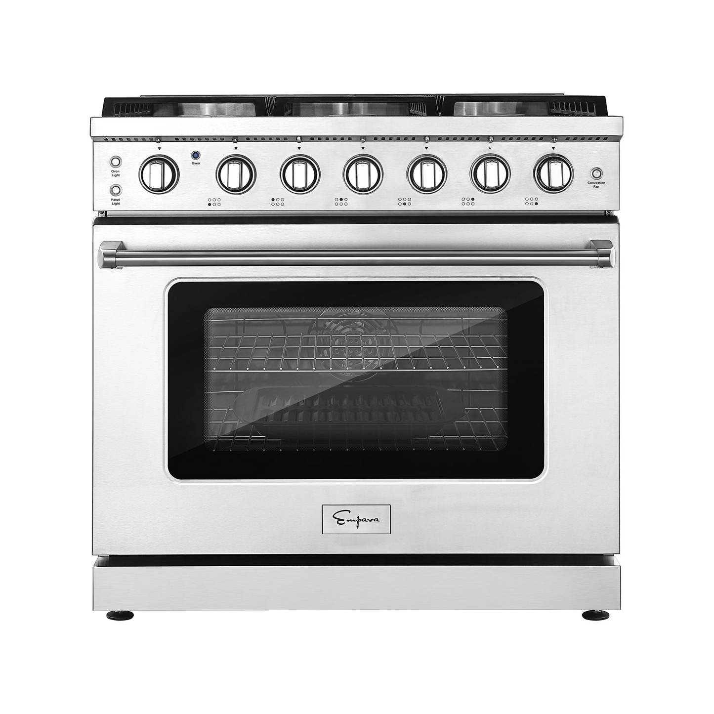 Empava 36GR11 36 in. Pro-Style Slide-in Single Oven Gas Range