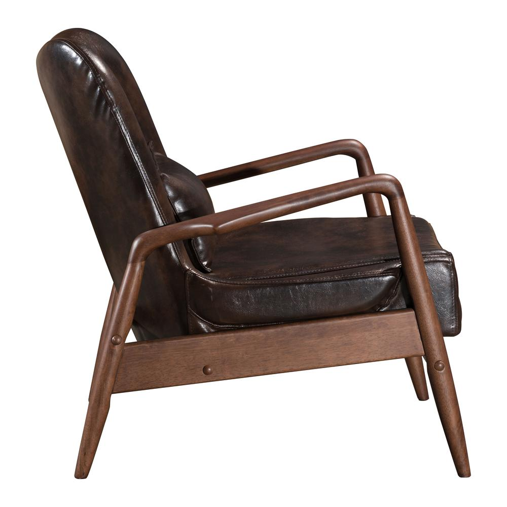 Bully Lounge Chair & Ottoman Brown