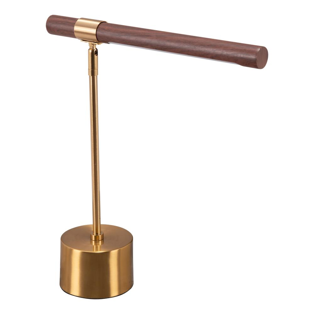 Kippy Table Lamp Brown & Brass