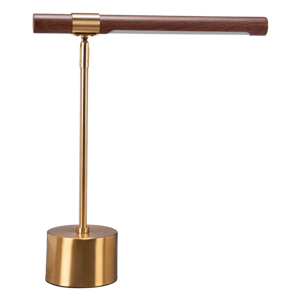 Kippy Table Lamp Brown & Brass