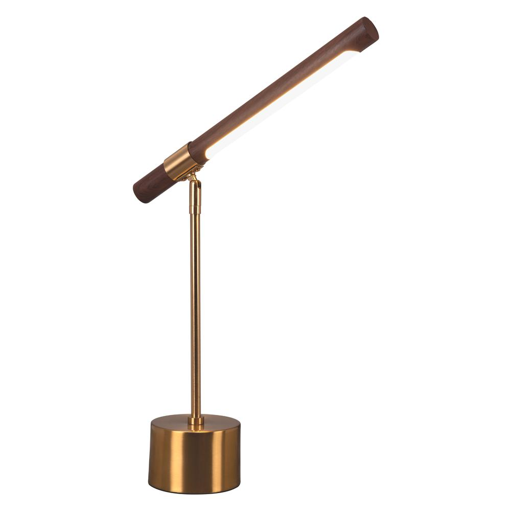 Kippy Table Lamp Brown & Brass