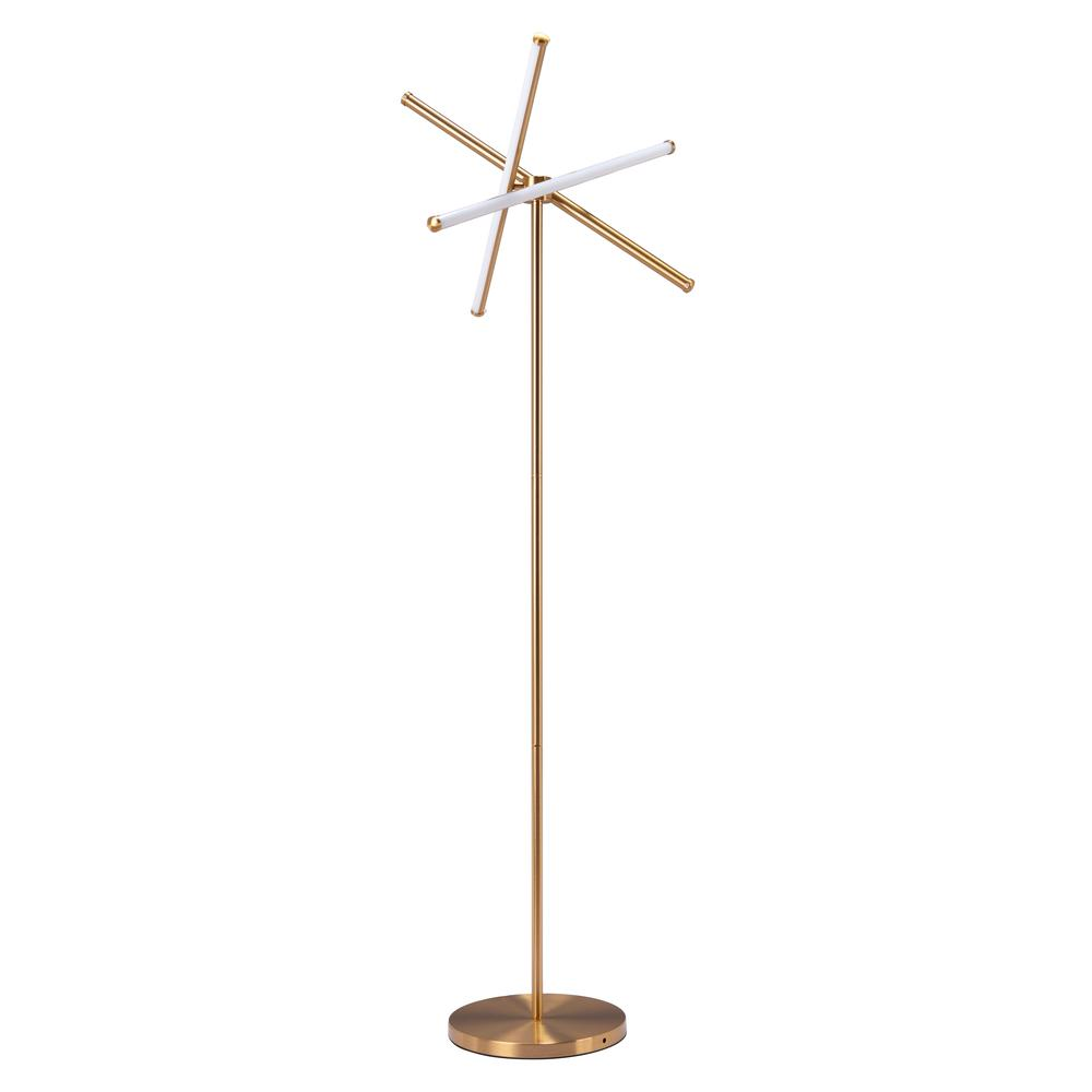 Garza Floor Lamp Brass