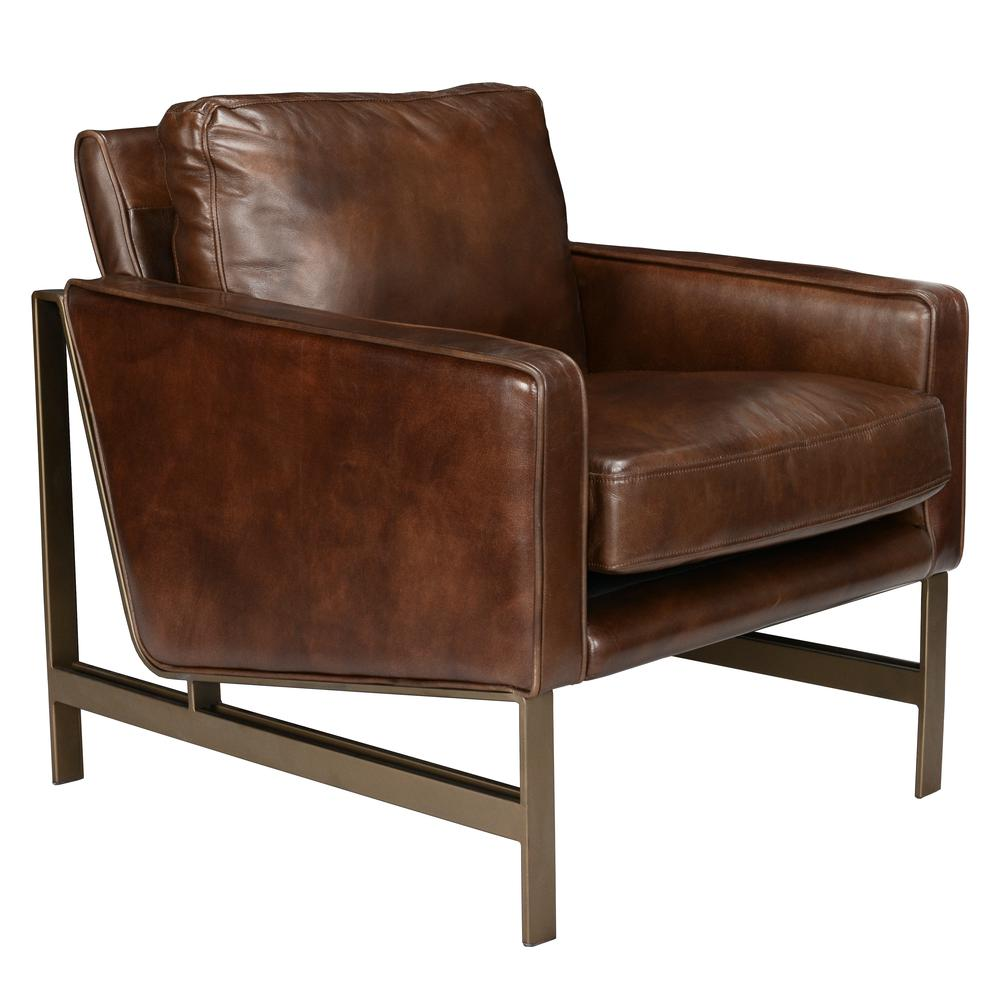 Chad Club Chair Brown by Kosas Home