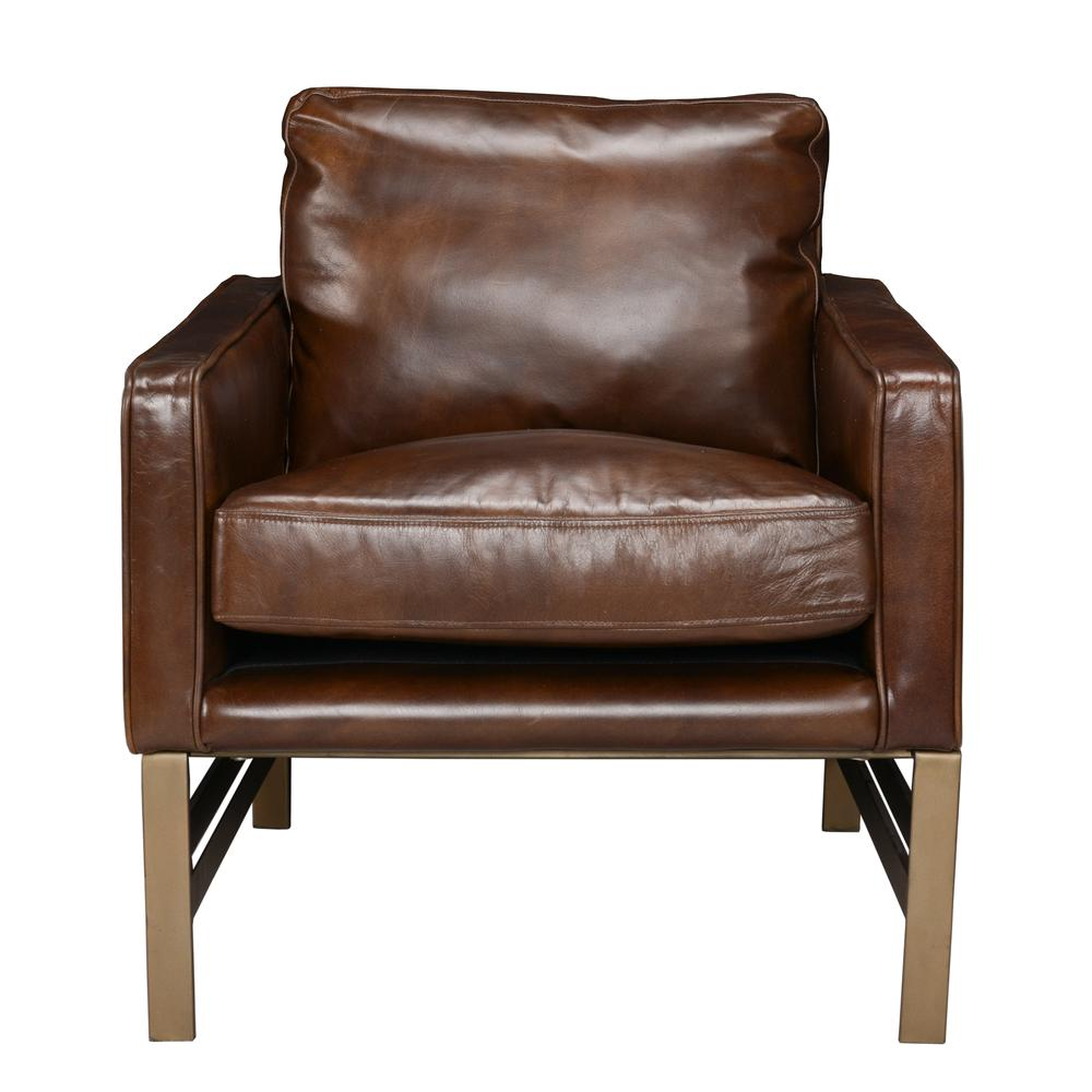 Chad Club Chair Brown by Kosas Home