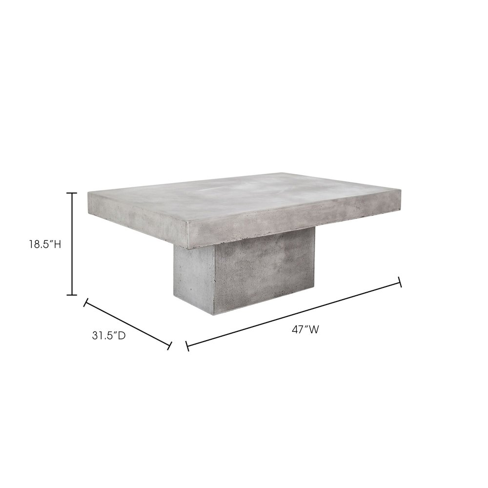 Maxima Outdoor Coffee Table, Grey