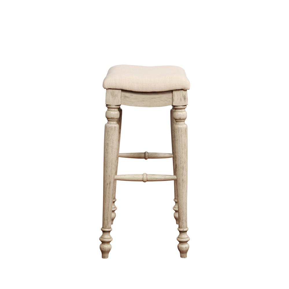 Marino White Wash Backless Bar Stool