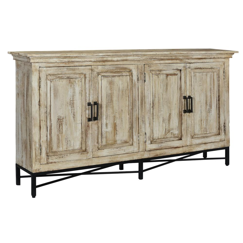 Crestview Collection Bengal Manor Mango Wood 4 Door Sideboard