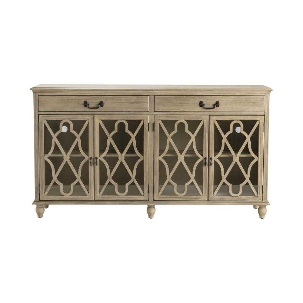 Crestview Collection Hawthorne Estate 2 Drawer 4 Door Fretwork Sideboard