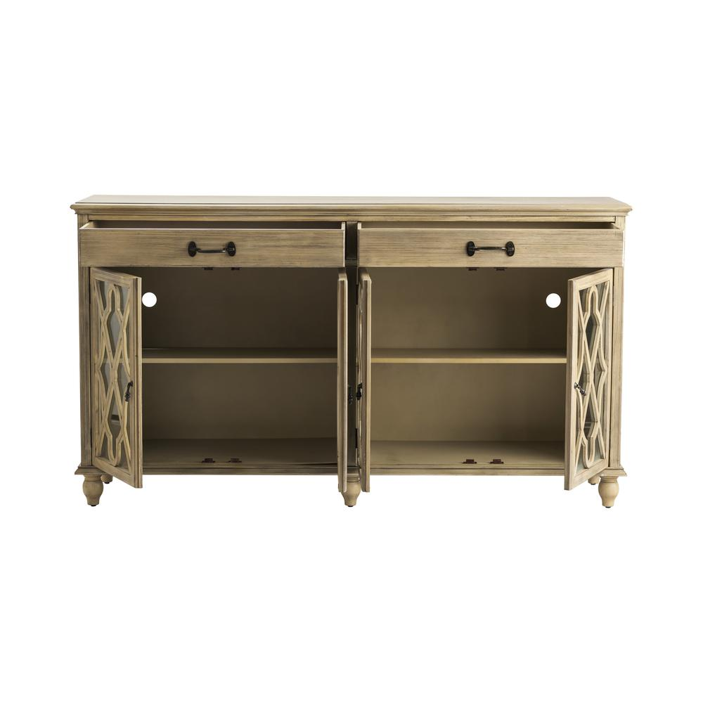 Crestview Collection Hawthorne Estate 2 Drawer 4 Door Fretwork Sideboard