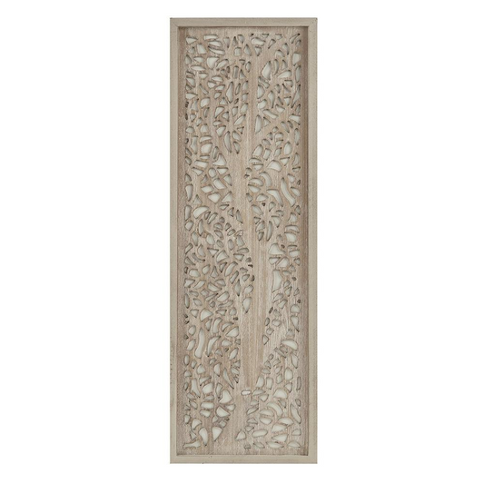 Carved Wood Panel Wall Decor
