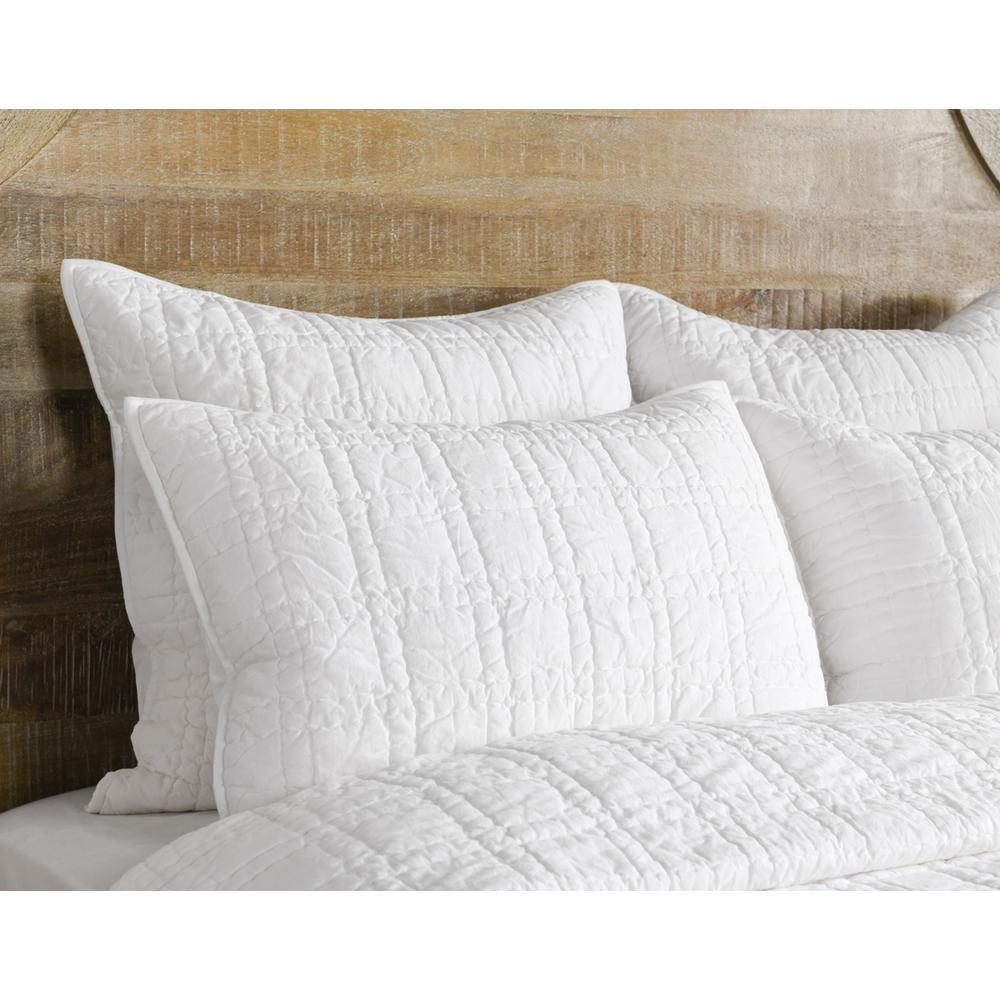 Hailee 100% Cotton White King Quilt with Silvadur Tech by Kosas Home