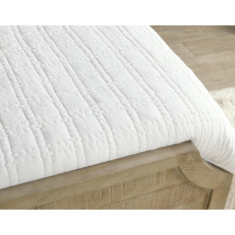 Hailee 100% Cotton White King Quilt with Silvadur Tech by Kosas Home