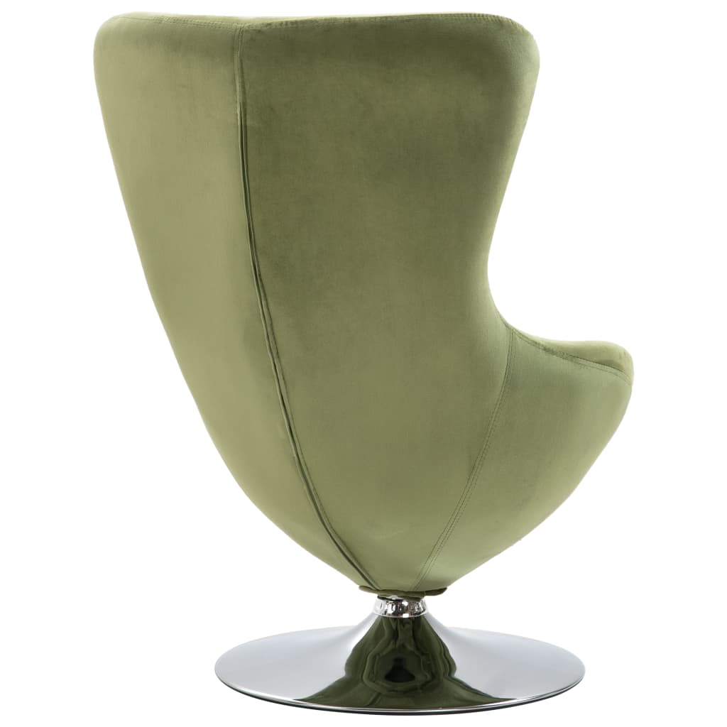 Zoe Swivel Chair with Cushion Light Green Velvet