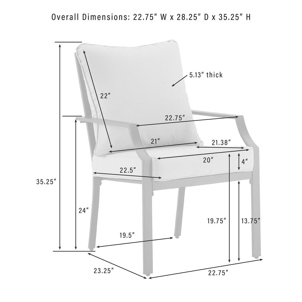 Otto 2Pc Outdoor Metal Dining Chair Set