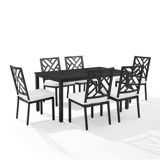 Locke 7Pc Outdoor Metal Dining Set