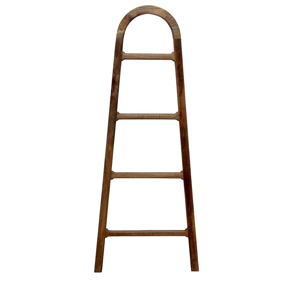 Crestview Collection Eva Blanket Ladder Brown Mango Wood