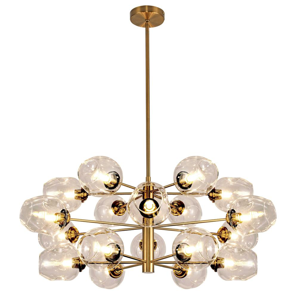 Jocelyn 18 Light Chandelier with Champagne Glass