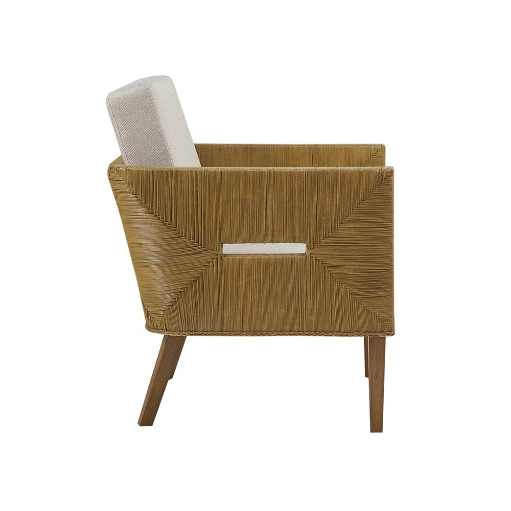 Blake Handcrafted Rattan Upholstered Accent Chair