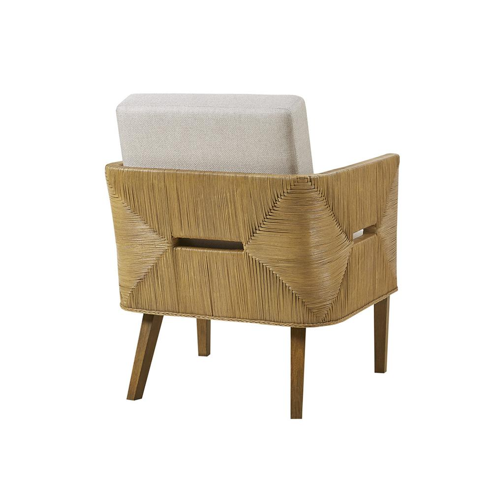 Blake Handcrafted Rattan Upholstered Accent Chair