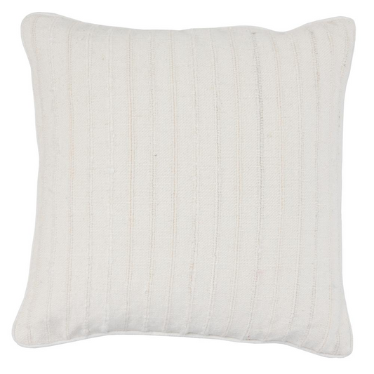 Kosas Home Maurice 100% Linen 22” Throw Pillow, White