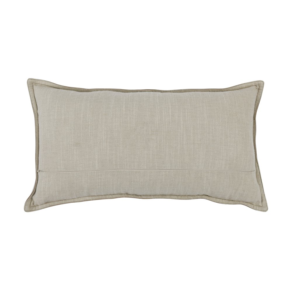 Kosas Home Cheyenne 100% Leather 22" Throw Pillow, Taupe