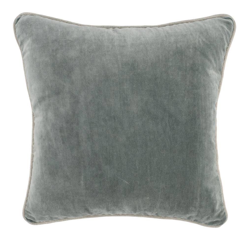 Kosas Home Harriet Velvet 18-inch Throw Pillow, Sage Green