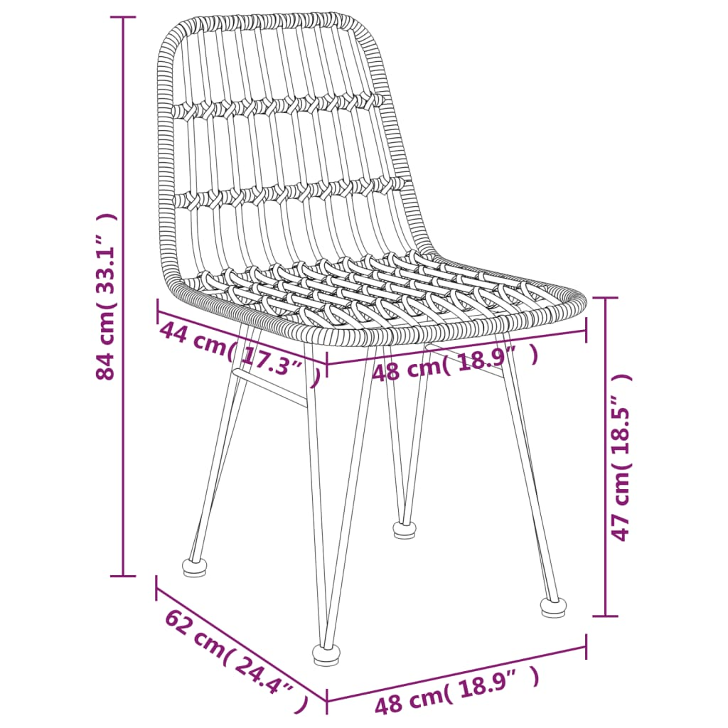 Aly Tan 5 Piece Patio Dining Set Poly Rattan