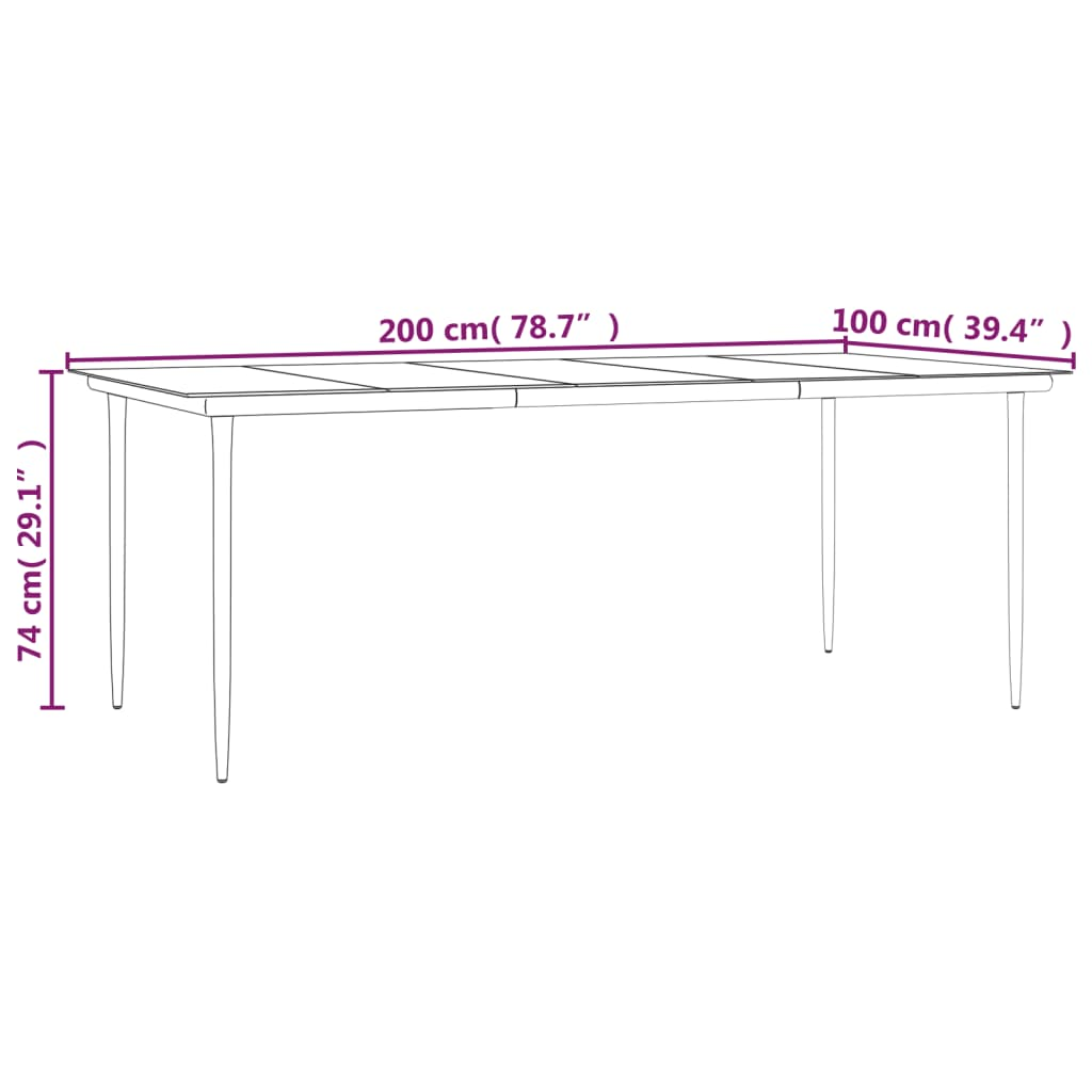 Aly Tan 9 Piece Patio Dining Set Poly Rattan