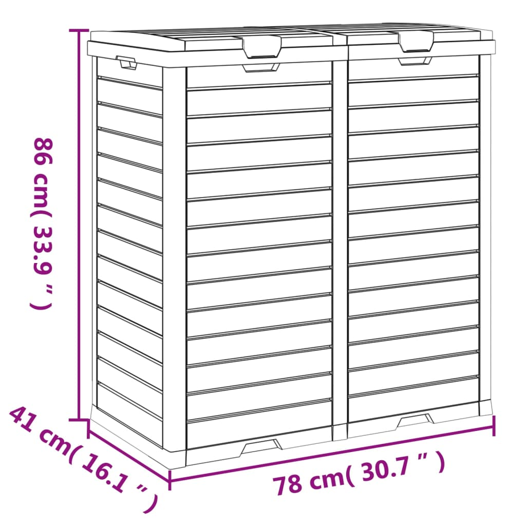 Samuel Large Outdoor Garbage Bin