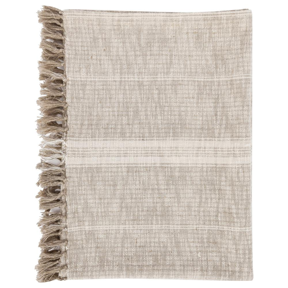 Lea 50"x 70" Throw Blanket in Ivory by Kosas Home