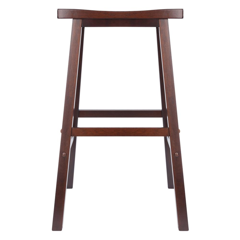 Satori 29" Saddle Seat Bar Stool Antique Walnut