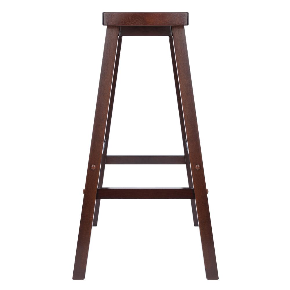 Satori 29" Saddle Seat Bar Stool Antique Walnut