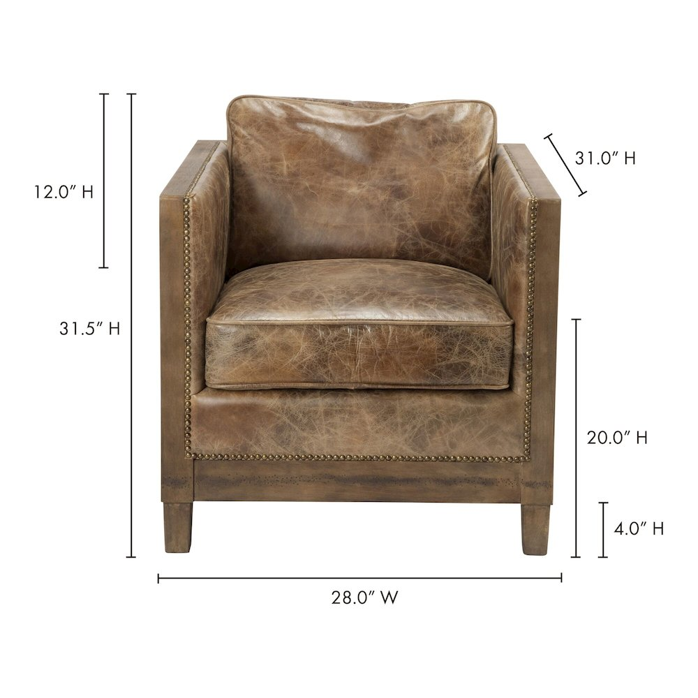 Darlington Club Chair Light Brown