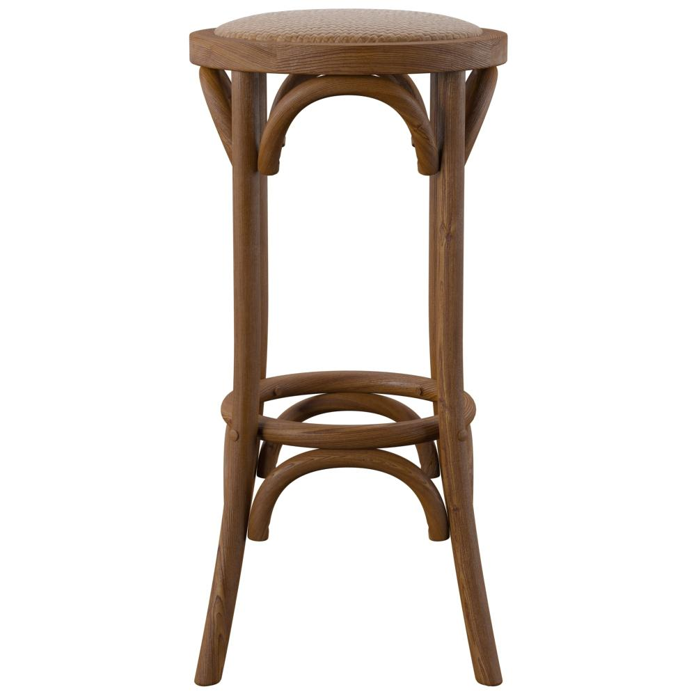 Rae Walnut Backless Bar Stool