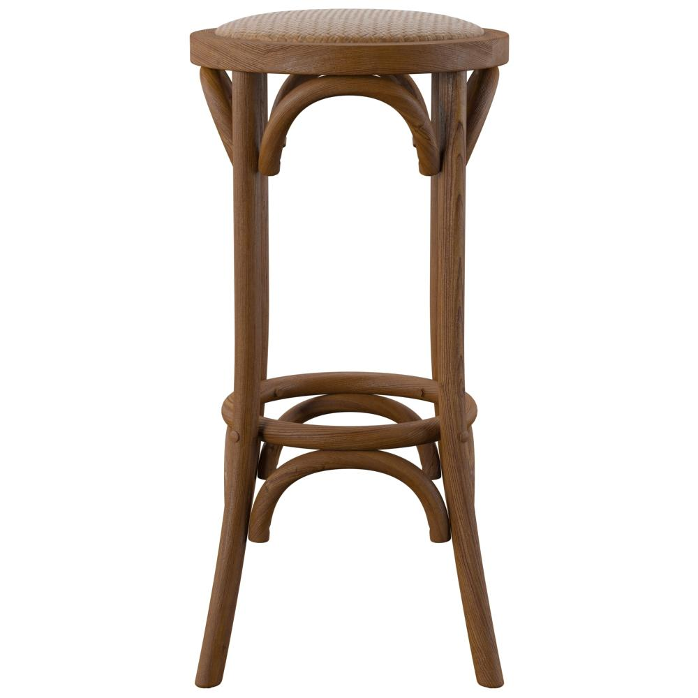 Rae Walnut Backless Bar Stool