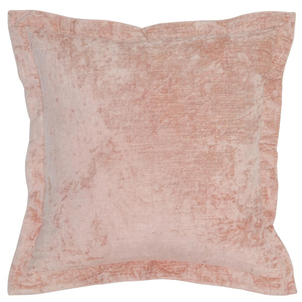 Kosas Home Bryce Velvet 22-inch Square Throw Pillow, Pink