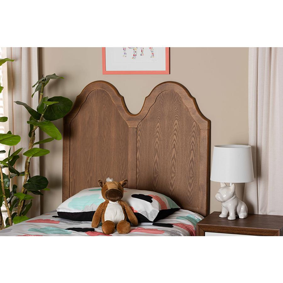 Willow Vintage Classic and Ash Walnut Finished Wood Twin Size Headboard