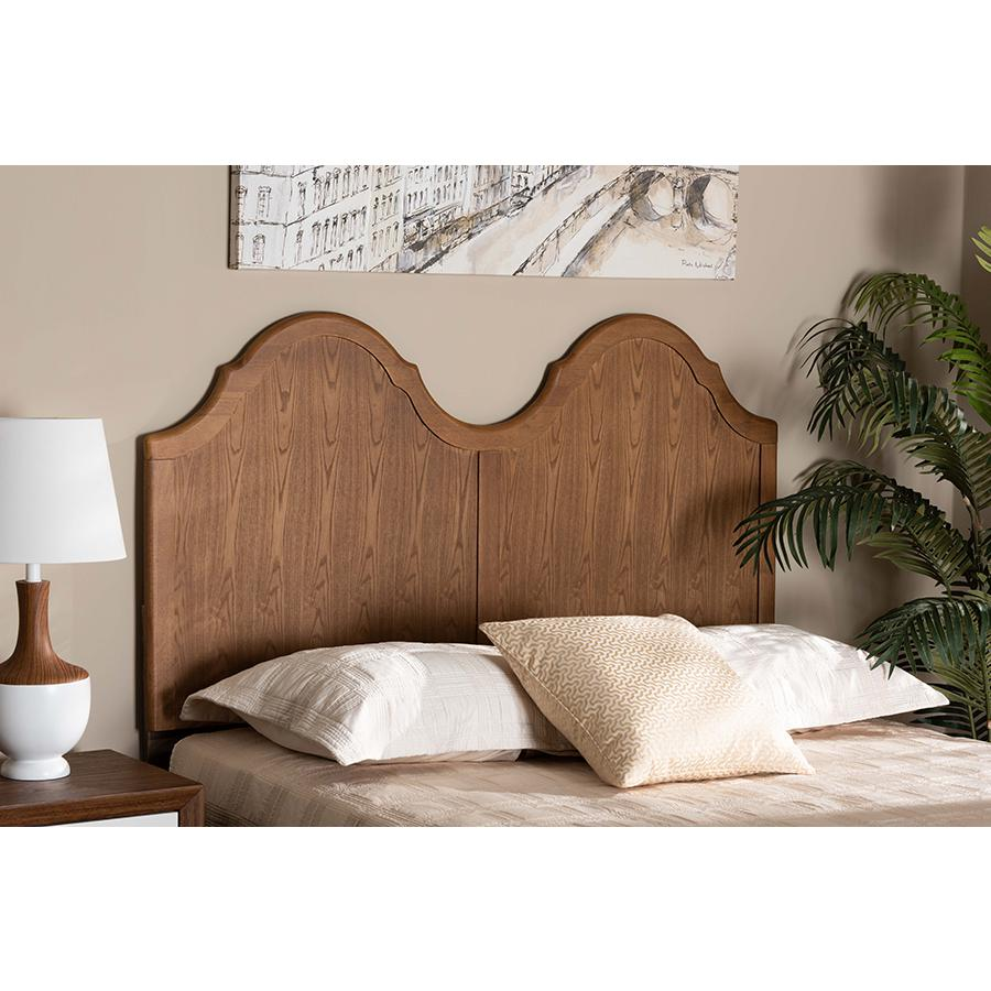 Willow Vintage Classic and Ash Walnut Finished Wood King Size Headboard