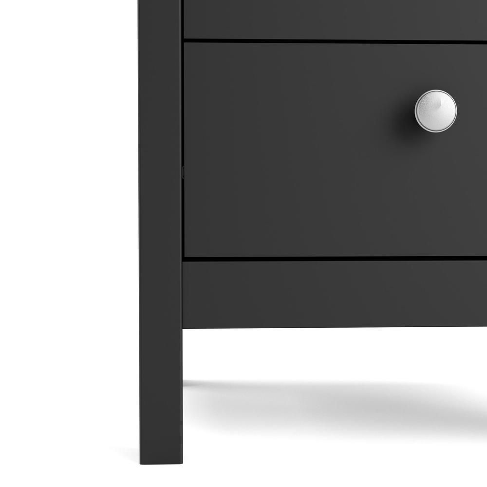 Madrid 2 Drawer Nightstand, Black Matte